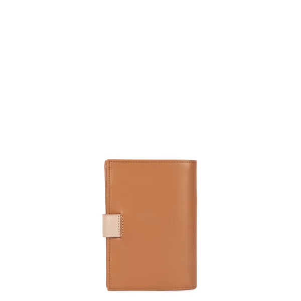 Portefeuille femme cuir Smooth Lancaster camel - nude foncé