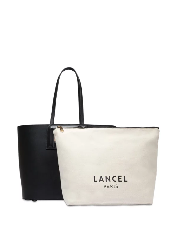 Sac cabas porté épaule Lancel Angele cuir noir