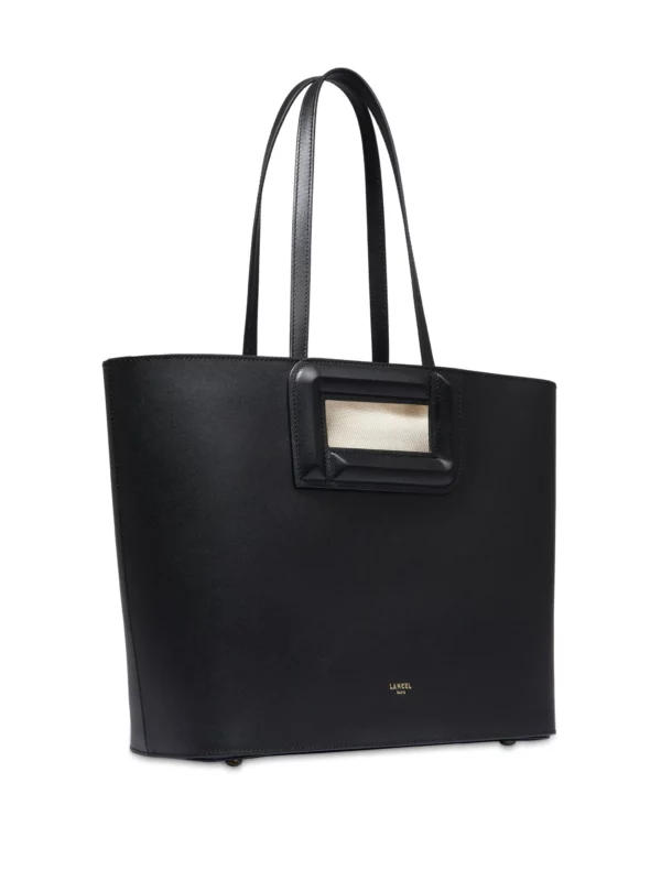 Sac cabas porté épaule Lancel Angele cuir noir