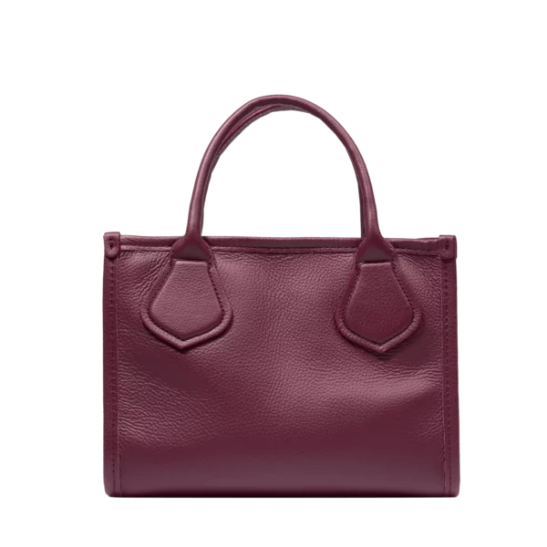 Petit sac cabas S Jour cuir Lancel cassis