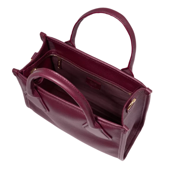 vPetit sac cabas S Jour cuir Lancel cassis