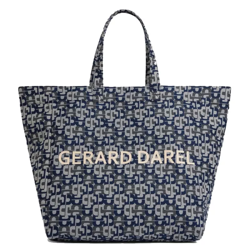 gerard-darel-lola-cabas-jacquard-marine