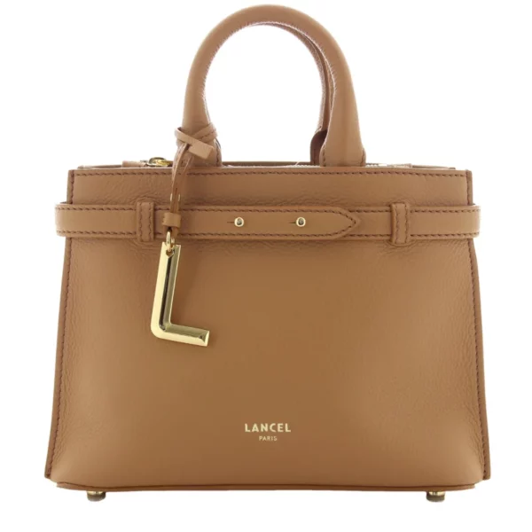 Sac porté main S Faubourg cuir Lancel – camel