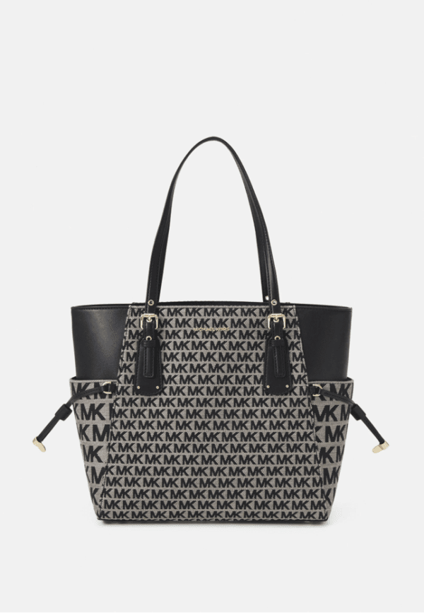 Sac Cabas Michael Kors Logoté Noir
