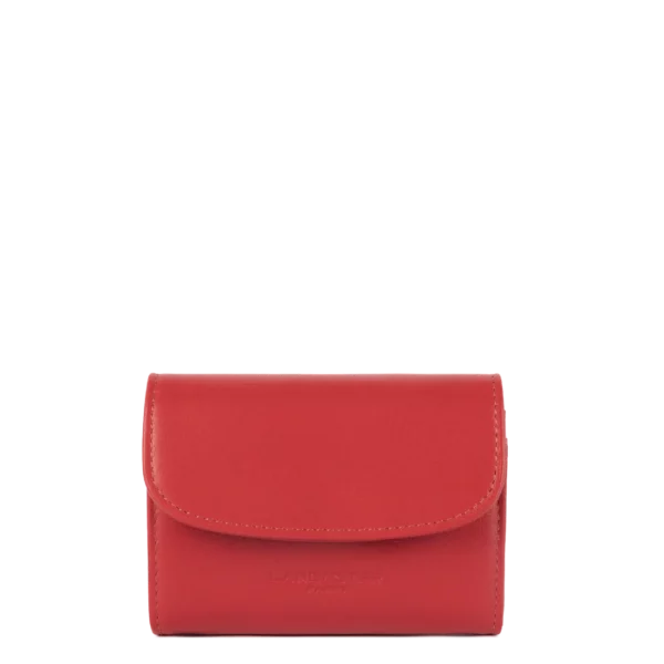 Portefeuille femme cuir Lancaster Paris PM goji