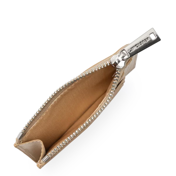 Porte-cartes femme cuir Lancaster Paris PM beige foncé