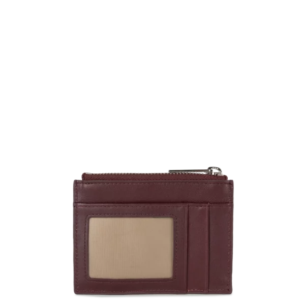Porte-cartes femme cuir Lancaster Paris PM bordeaux