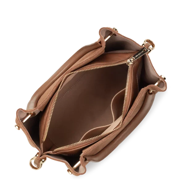 Sac à main Suède Louisa Lancaster moka