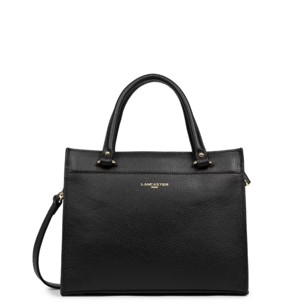 Sac à main Foulonne Double Lancaster noir cuir