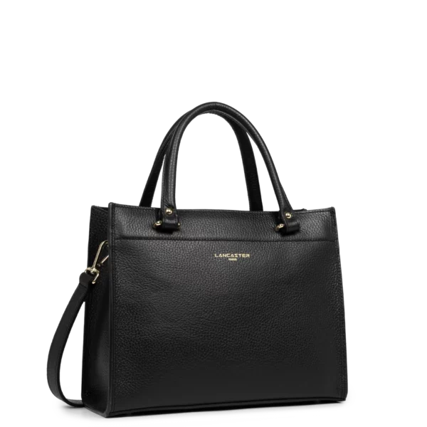 Sac à main Foulonne Double Lancaster noir cuir