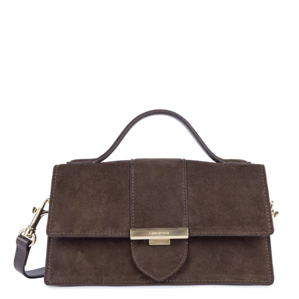 Sac à main Ily suède Lancaster marron