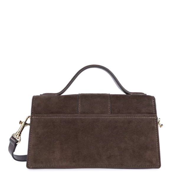 Sac à main Ily suède Lancaster marron
