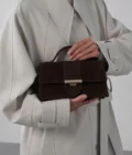 Sac à main Ily suède Lancaster marron