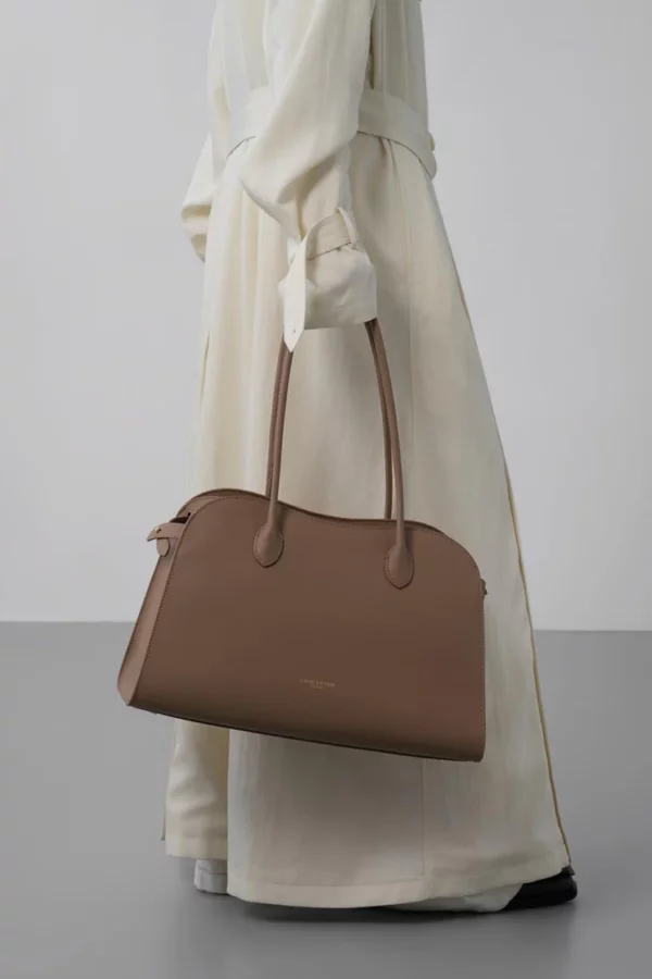 Grand sac cabas épaule Donna Hopper Lancaster praline