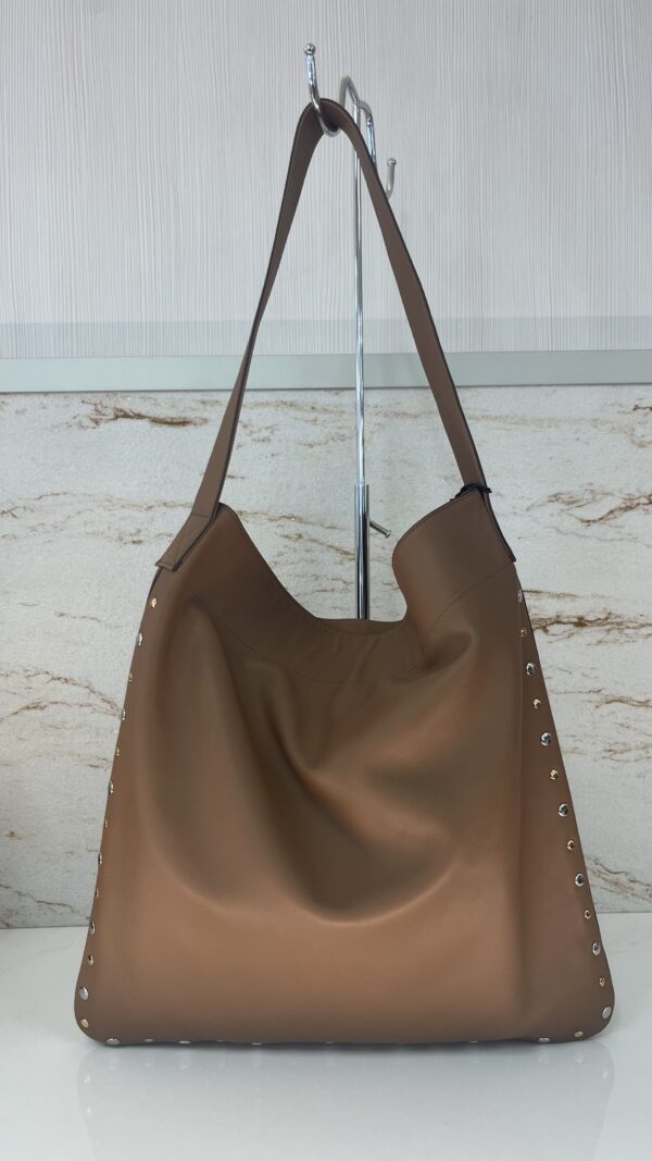 Sac hobo cuir Lady Rock GERARD DAREL taupe