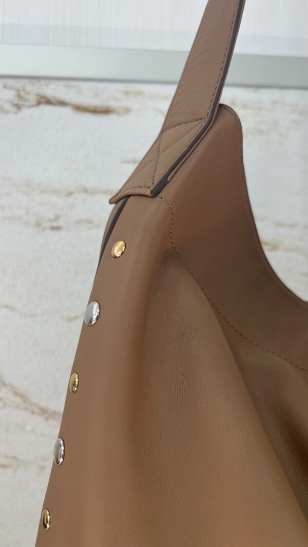 Sac hobo cuir Lady Rock GERARD DAREL taupe