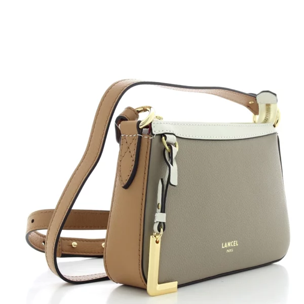 Sac bandoulière Faubourg Lancel cuir multico neige