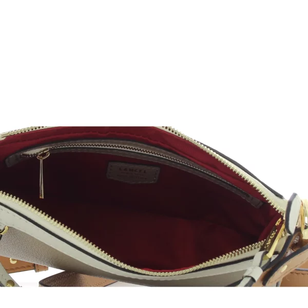 Sac bandoulière Faubourg Lancel cuir multico neige