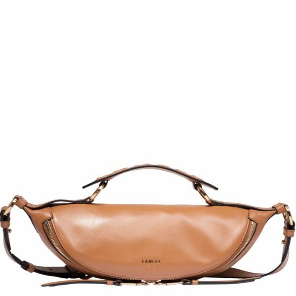 Sac banane Origami Lancel camel S cuir
