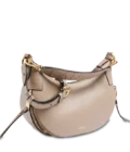 Sac à main banane Origami Lancel galet