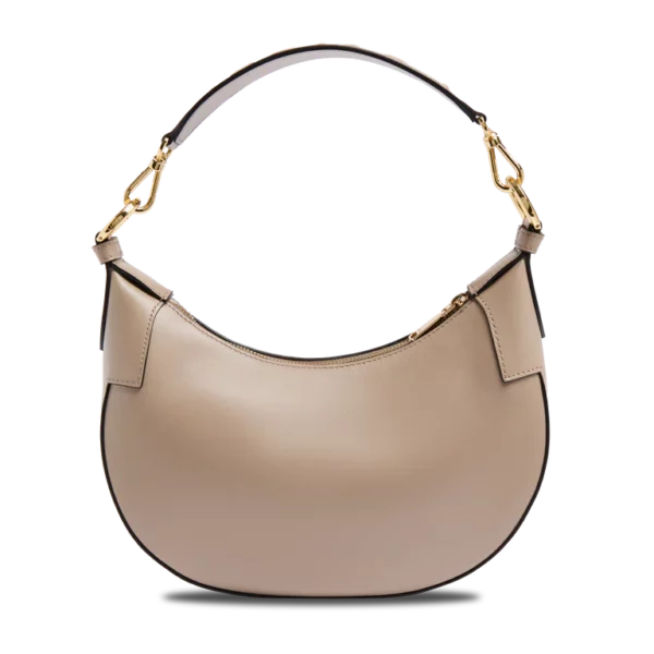 Sac à main banane Origami Lancel galet