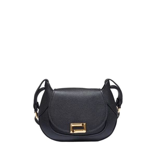 Sac cuir besace M Paulette Lancel Noir