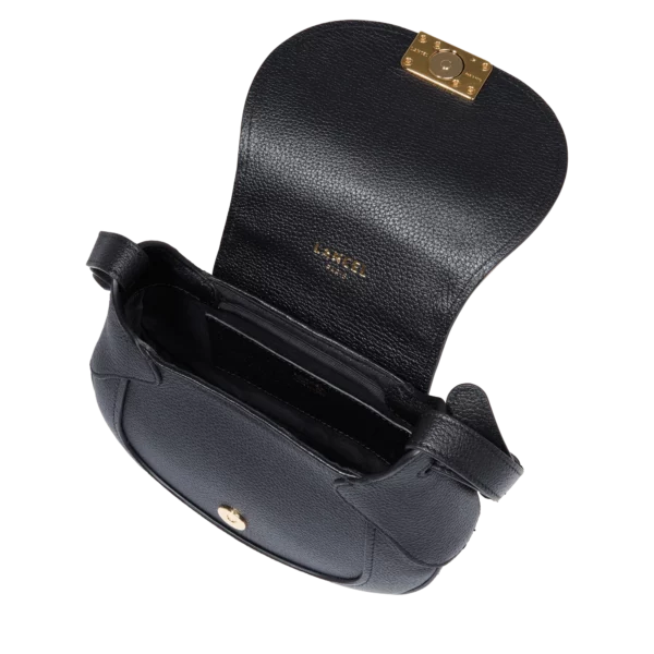 Sac cuir besace M Paulette Lancel Noir