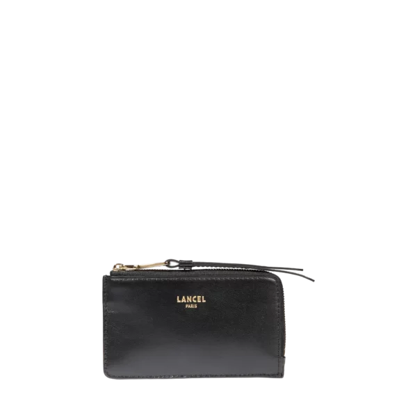 PORTE-CARTES ZIPPE ORIGAMI DE LANCEL NOIR