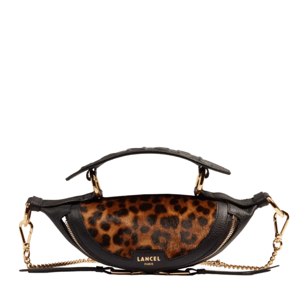 Mini Sac banane Origami Lancel léopard cuir