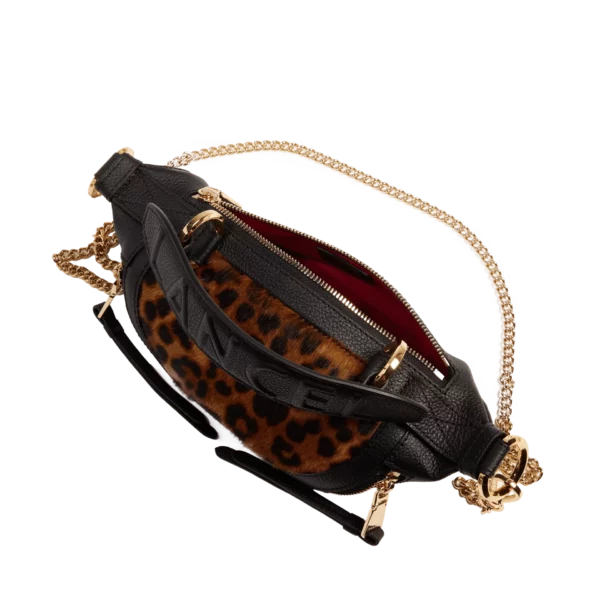 Mini Sac banane Origami Lancel léopard cuir