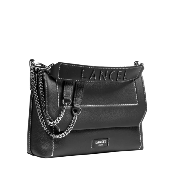 Sac rabat Ninon Soft M Lancel noir