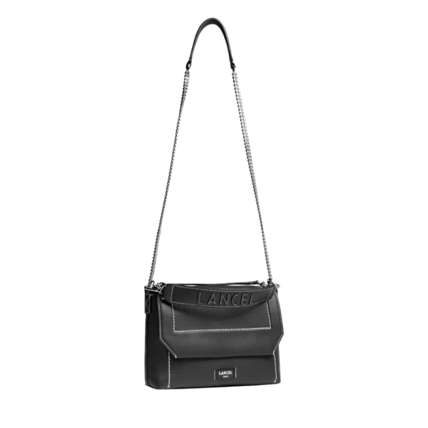 Sac rabat Ninon Soft M Lancel noir