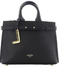 Sac porté main S Faubourg cuir Lancel - noir