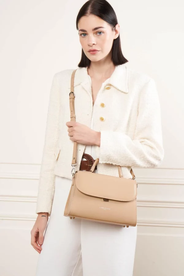 Sac à main Suave Even Lancaster cuir beige foncé