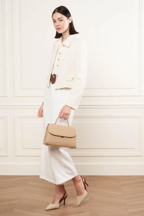 Sac à main Suave Even Lancaster cuir beige foncé