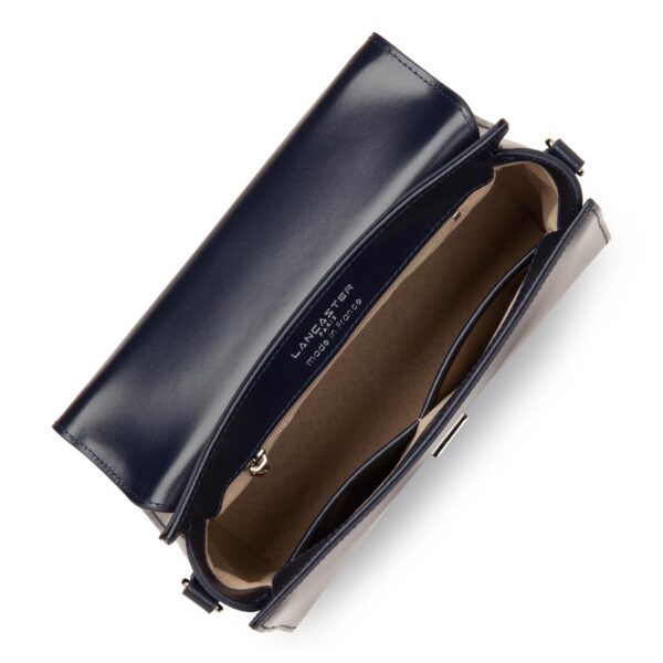 Sac à main Suave Even Lancaster cuir bleu foncé