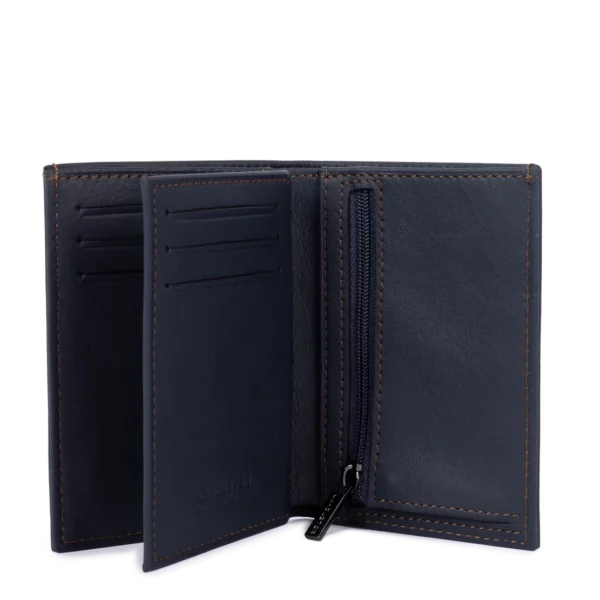 Portefeuille homme Soft Vintage Lancaster bleu camel