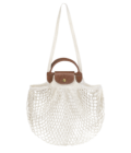 sac filet longchamp écru