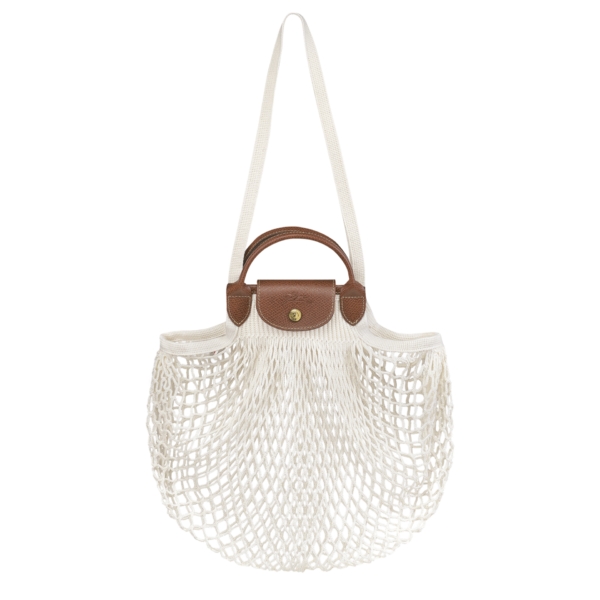 sac filet longchamp écru