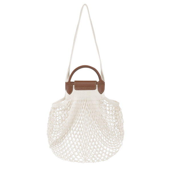 sac filet longchamp écru