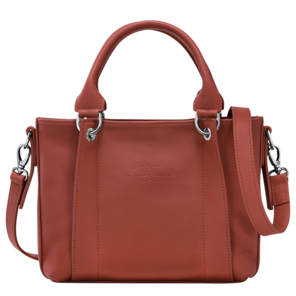 Sac à main S femme Longchamp 3D Cuir - Châtaigne