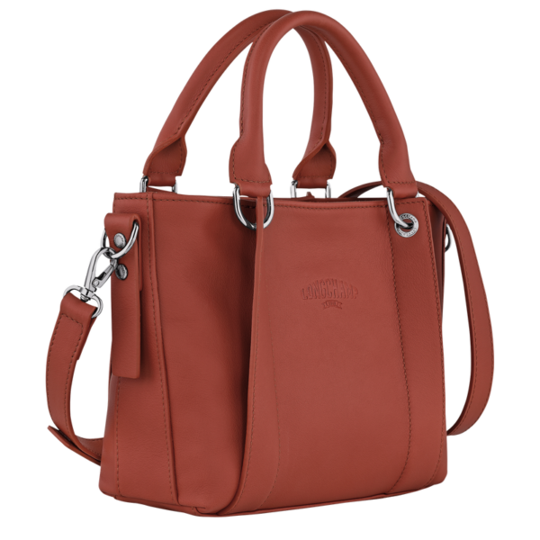 Sac à main S femme Longchamp 3D Cuir - Châtaigne