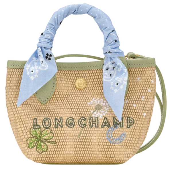Panier XS Le Pliage Collection Longchamp Toile - Amande