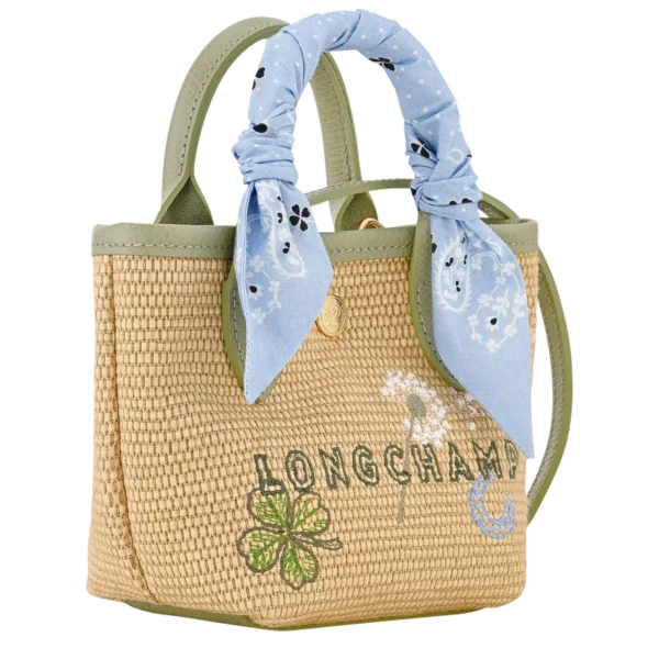 Panier XS Le Pliage Collection Longchamp Toile - Amande
