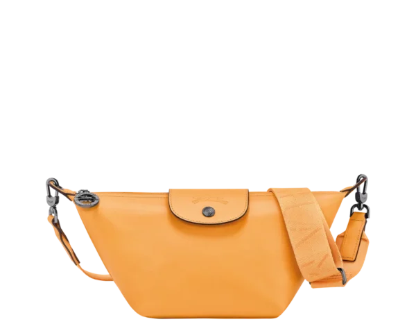 Sac bandoulière XS Le Pliage Xtra Cuir -Longchamp- Abricot