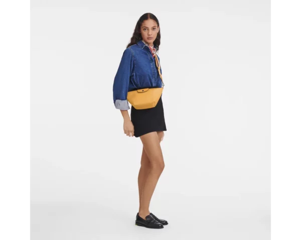 Sac bandoulière XS Le Pliage Xtra Cuir -Longchamp- Abricot