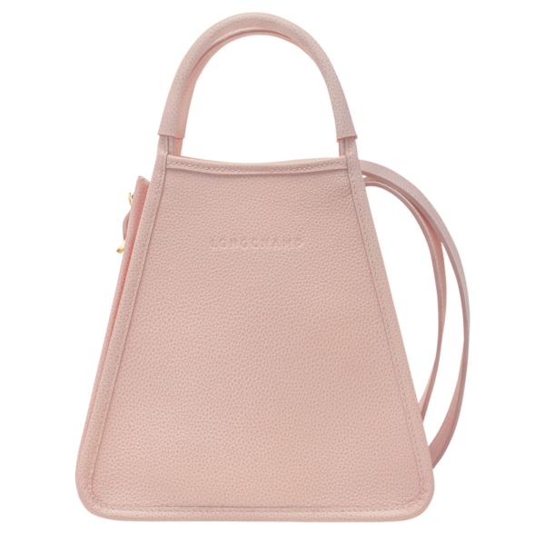 Sac à main femme S Le Foulonné Lonchamp - Cuir - Nude