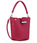 Sac seau XS Roseau cuir Longchamp - Betterave