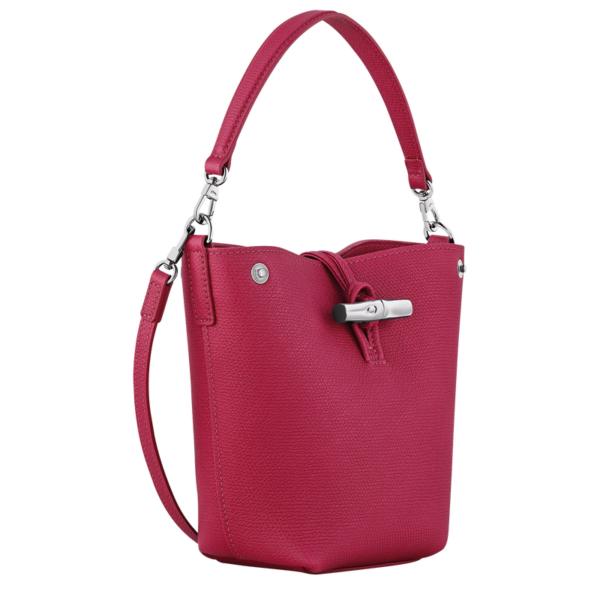 Sac seau XS Roseau cuir Longchamp - Betterave