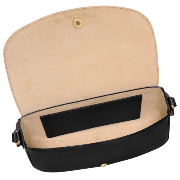 Sac bandoulière M Longchamp Epure Cuir noir